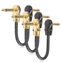 Cabo de conexão de guitarra TIMESETL, pacote com 3 polegadas, Ultra Quiet, 6 polegadas