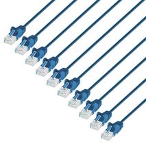 Cabo de conexão de rede Ethernet Intellinet Slim Cat6, 20 pés, pacote com 10 Cabo de conexão de rede Ethernet Intellinet Slim Cat6, 20 pés, pacote com 10