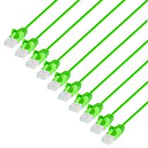 Cabo de conexão de rede Ethernet Intellinet Slim Cat6, 5 pés, pacote com 10 Cabo de conexão de rede Ethernet Intellinet Slim Cat6, 5 pés, pacote com 10