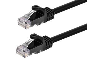 Cabo de conexão Monoprice Cat6 1,5 m preto, pacote com 12 UTP 24AWG Cabo de conexão Monoprice Cat6 1,5 m preto, pacote com 12 UTP 24AWG