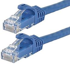 Cabo de conexão Monoprice Cat6 7 pés azul, pacote com 12 UTP 24AWG Cabo de conexão Monoprice Cat6 7 pés azul, pacote com 12 UTP 24AWG