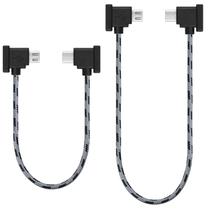 Cabo de controle remoto DRSEOO Micro USB-C de 30 cm/15 cm, pacote com 2