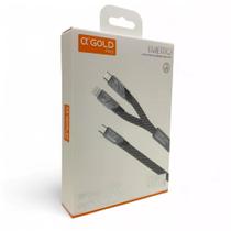 Cabo de Dados 2 em 1 Tipo-C 65W + Lightning 30W Gold Pro CB34 1 Metro