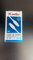Cabo De Dados 2,1A Saída Para TYPE-C/TYPE-C - 1M - KinGo