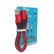 Cabo de dados 3.4A I6/IOS Lightng 1 metro Kivee KV-005/KV-008
