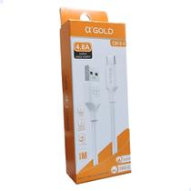 Cabo De Dados Agold Usb Para Tipo-c 1m 4.8a Cb12-3 - Branco