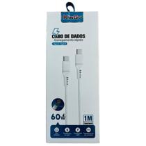 Cabo de Dados Carregador Tipo C 1m 60w Kingo Cabo de Dados Carregador Tipo C 1m 60w Kingo