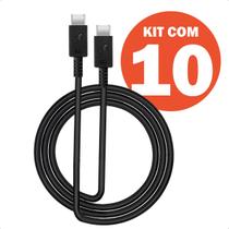 Cabo de Dados Carregador USB Macho 3.1 Tipo C 1 Metro Kit Com 10 Atacado Cabo de Dados Carregador USB Macho 3.1 Tipo C 1 Metro Kit Com 10 Atacado