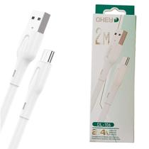 Cabo De Dados Carregamento Rapido Usb Tipo C 2.4 2 Metros Branco DL-106 Ohey