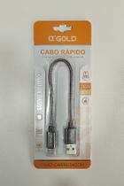 Cabo de dados CB25-1 - 24cm tipo Micro A-GOLD Cabo de dados CB25-1 - 24cm tipo Micro A-GOLD