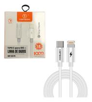 Cabo De Dados Compatibilidade Lightning Tipo-c 18w 1 Metro KAP-333-PD Cabo De Dados Compatibilidade Lightning Tipo-c 18w 1 Metro KAP-333-PD