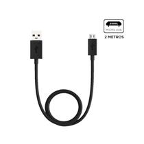 Cabo de Dados e Carga Micro USB 2mt Preto - Motorola