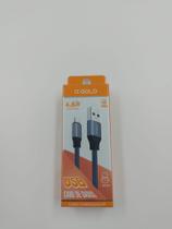 Cabo de Dados e Carga Type C Gold CB04-3