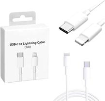 Cabo de Dados e Carga USB-C p/ Lightning iOS de 1m, compatível iPhone