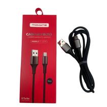 Cabo de dados e carregamento tomate tc207m micro usb 1,2m 2.4a