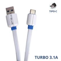 Cabo de Dados e Recarga Turbo 3.1A Recarga Mais Rápida Tipo-C - 1,2mt - IT-BLUE