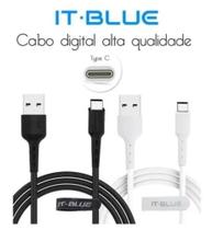 Cabo De Dados It Blue Alta Qualidade Type-C Cabo De Dados It Blue Alta Qualidade Type-C
