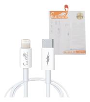 Cabo De Dados Lightning / Tipo-c 30w De 1 Metro El-3113-pd Cabo De Dados Lightning / Tipo-c 30w De 1 Metro El-3113-pd