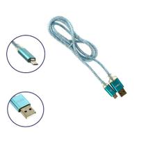 Cabo de Dados Micro 2.4A USB Tipo V8 Super Reforçado Luz LED Azul CBO-5521 - Inova