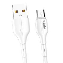 Cabo de dados micro usb 1m branco kafei - kildcbm003