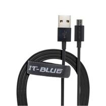 Cabo De Dados Micro Usb V8 Carga Rápida Cabo De 1 MT Preto - IT-BLUE