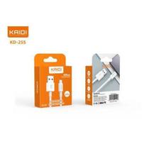 Cabo de Dados Micro Usb V8 Turbo 1 Metro Kaidi KD-25S Branco