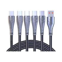 Cabo De Dados Multi-Cabeça Com Núcleo De Cobre Trançado Para Carregamento Rápido Para Android Huawei