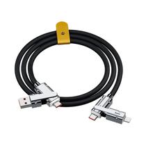 Cabo De Dados Multifuncional 4 Em 1 Para Carregamento Rápido De 120W Para Huawei Xiaomi iPhone