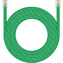 Cabo de dados NECABLES CAT5E RJ11 DSL 25 pés UTP verde - 25 pés