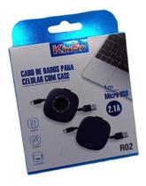 Cabo De Dados Para Celular Com Case 2.1a 1m