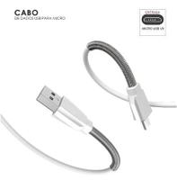 Cabo de Dados Resistente Micro Usb V8 2 Metros 3.1A Carga Rápida