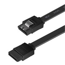 Cabo de Dados Sata 3 6gb/s Com Trava 40cm Conector Reto HD SSD Preto