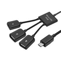 Cabo de dados shlutesoy USB C 3 em 1 Micro USB OTG Converter