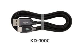 Cabo de Dados Tipo-C KAIDI KD-100C 1 Metro Turbo 5A com Display Digital Cabo de Dados Tipo-C KAIDI KD-100C 1 Metro Turbo 5A com Display Digital