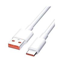 Cabo De Dados Tipo C Laranja 6A Super Rápido Para Carregamento Para Huawei Xiaomi Honor 66W