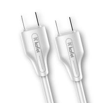 Cabo de dados tipo-c para tipo-c 1m branco kafei - kildcbc004