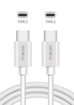 Cabo de Dados Tipo C Para Tipo C 2 Metros Le-847-2 - It-Blue Cabo de Dados Tipo C Para Tipo C 2 Metros Le-847-2 - It-Blue