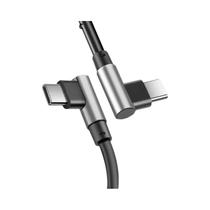 Cabo De Dados Tipo-C Para Tipo-C De Carregamento Rápido PD 60W Com Duplo Cotovelo De 90 Graus Para