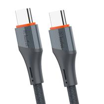 Cabo de dados tipo-c para tipo-c nylon trancado 1m preto kafei - kildcbc007
