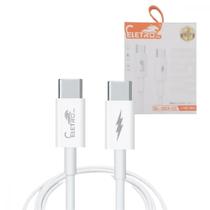 Cabo de dados TIPO-C / TIPO-C 65W de 1 Metro Eletromex EL-3113-CC Cabo de dados TIPO-C / TIPO-C 65W de 1 Metro Eletromex EL-3113-CC