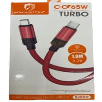 CABO DE DADOS TIPO-C+TIPO-C 65W Turbo 1 Metro - SMACTUDO