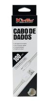 Cabo de dados Tipo Corda Cinza Kingo Micro USB 1 metro - 7885102110252 Cabo de dados Tipo Corda Cinza Kingo Micro USB 1 metro - 7885102110252