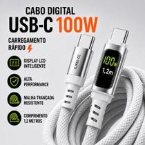 Cabo De Dados Turbo Display LCD Digital SJX50-CC Tipo C E Lightning Cabo De Dados Turbo Display LCD Digital SJX50-CC Tipo C E Lightning