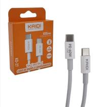Cabo de Dados Turbo PD 60W Tipo-C p/ Tipo-C - Kaidi - KD- Cabo de Dados Turbo PD 60W Tipo-C p/ Tipo-C - Kaidi - KD-