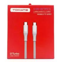 Cabo de Dados Turbo Type-C para Type-C 1M - Tomate TC-103CC