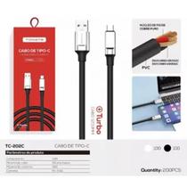 Cabo de Dados Turbo USB Type-C 1.2M 5V 2.4A - Tomate TC-202C