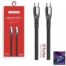 Cabo de Dados Type-C Turbo 1.2m 3.5A 65W - Tomate TC-301CC