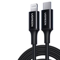 Cabo de dados ugreen usb-c compativel com lightning us171 1m preto - 60751 Cabo de dados ugreen usb-c compativel com lightning us171 1m preto - 60751