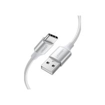 Cabo de dados ugreen usb para usb-c nylon trancado 1m 3a us288 prata - 60131