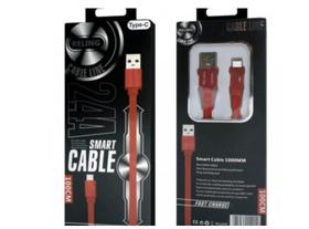 Cabo De Dados Usb 2.4A Type C 1 Mt Car-13 Cabo De Dados Usb 2.4A Type C 1 Mt Car-13